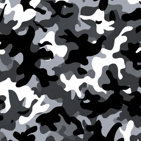 Peel and Stick Wallpaper Texture military camouflage repeats seamless black white hunting 24in x 118in Contact Paper Removable Self Adhesive Wall Mural Wall Decor for Bedroom Kitchen Cabinets
