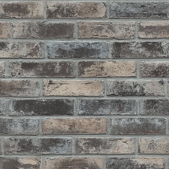 Peel and Stick Wallpaper Textured Grey Beige Brick Wall Distressed Finish Wall Mural 23.6in x 9.8ft Self Adhesive Removable Wall Paper Renter Friendly Wallpaper for Nursery Bedroom Cabinets