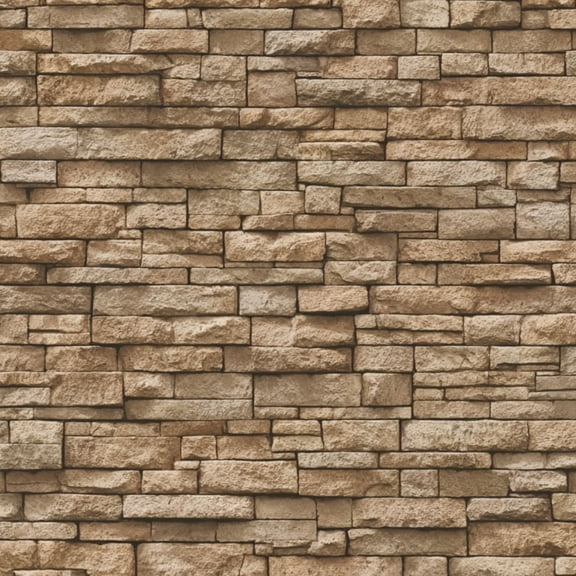 Peel and Stick Wallpaper Textured Stone Wall Natural Beige Tones Rough Finish Wall Mural 17.7in x 9.8ft Self Adhesive Removable Wall Paper Renter Friendly Wallpaper for Nursery Bedroom Cabinets