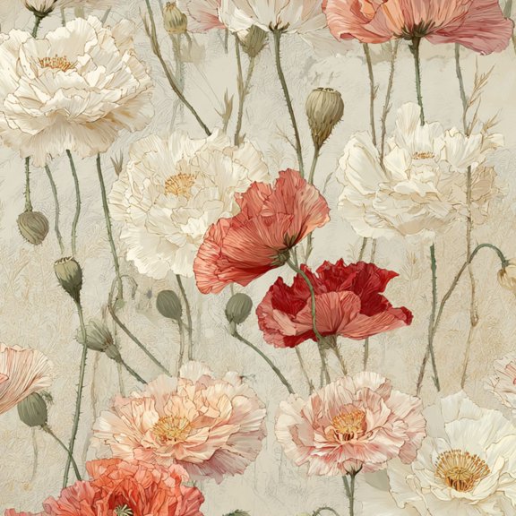 Peel and Stick Wallpaper Timeless Watercolor Aged Parchment Wallpaper for Nursery Bedroom 17.7in x 9.8ft Floral Contact Paper for Cabinets Drawers Removable Wall Paper