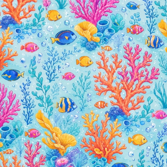 Peel and Stick Wallpaper Tropical Fish Wall Mural 23.6in x 9.8ft Self Adhesive Removable Wall Paper Renter Friendly Wallpaper for Nursery Bedroom Cabinets