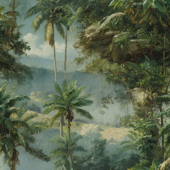 Peel and Stick Wallpaper Tropical Jungle Dense Green Foliage Ferns 24in x 118in Contact Paper Removable Self Adhesive Wall Mural Wall Decor for Bedroom Kitchen Cabinets