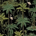 thumbnail image 1 of Peel and Stick Wallpaper Tropical Jungle Palm Trees Greenery Black Wall Mural 23.6in x 9.8ft Self Adhesive Removable Wall Paper Renter Friendly Wallpaper for Nursery Bedroom Cabinets, 1 of 8