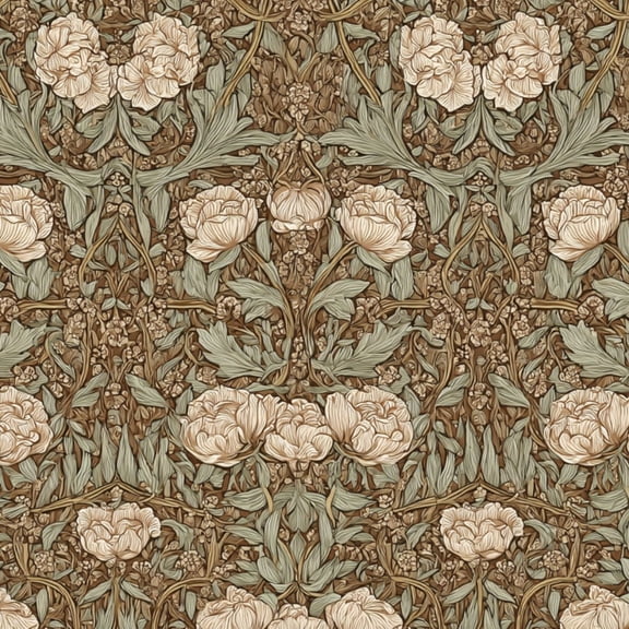 Peel and Stick Wallpaper Vintage Floral Soft Beige Cream Tones Wall Mural 17.7in x 9.8ft Self Adhesive Removable Wall Paper Renter Friendly Wallpaper for Nursery Bedroom Cabinets