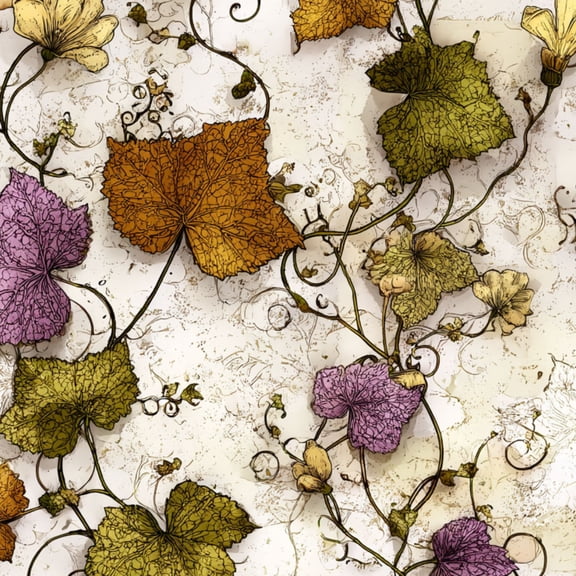 Peel and Stick Wallpaper Vintage Floral Vine Rustic Botanical Spring Decor Wall Mural 23.6in x 9.8ft Self Adhesive Removable Wall Paper Renter Friendly Wallpaper for Nursery Bedroom Cabinets