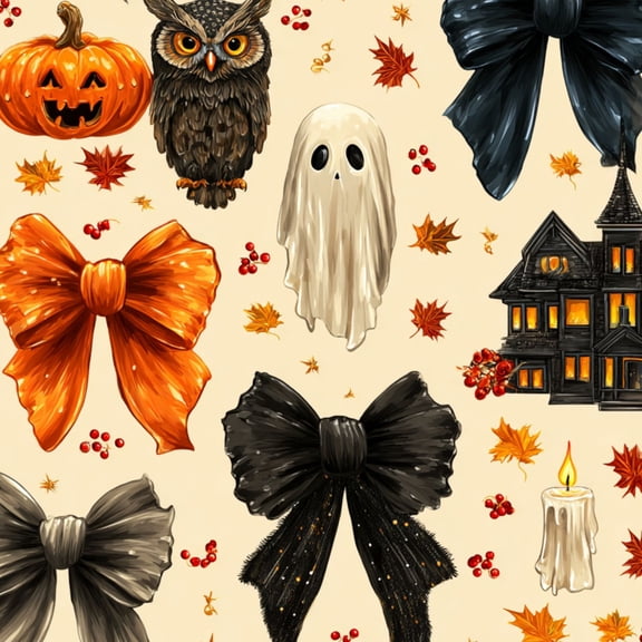 Peel and Stick Wallpaper Vintage Halloween 17.7"x118" Contact Paper Spooky Ghosts Pumpkins Haunted House Removable Self Adhesive Waterproof Wall Decor for Bedroom Kitchen Cabinets
