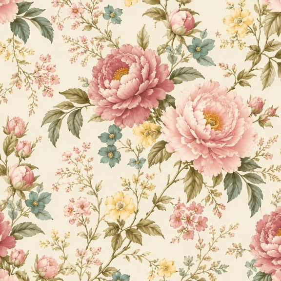 Contct Paper Peel and Stick Wallpaper Vintage Floral Leaves 24