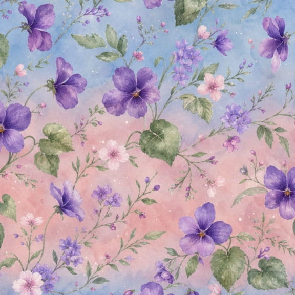Peel and Stick Wallpaper Violets Surrealism Violets Purple Wall Mural 17.7in x 9.8ft Self Adhesive Removable Wall Paper Renter Friendly Wallpaper for Nursery Bedroom Cabinets