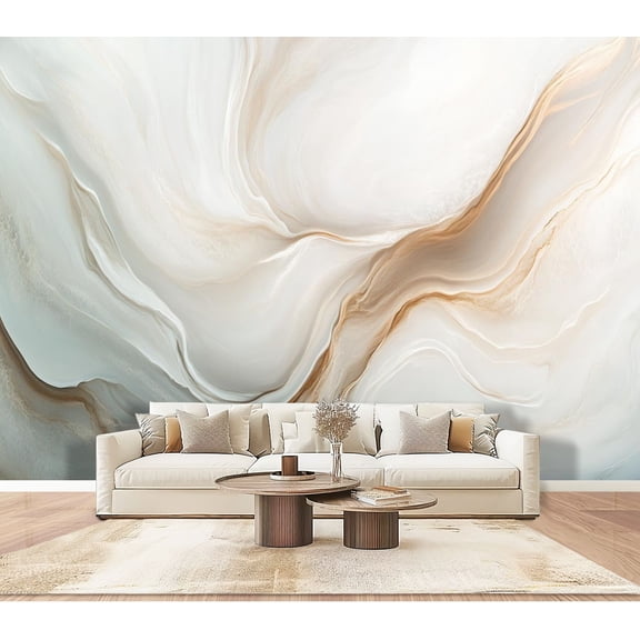 Peel and Stick Wallpaper Wall Murals Seal Stylish Solid Soft Swirls Blended Colors 100"H x 144"W Removable PVC Wall Paper Self-Adhesive Wall Paintings Art Decor for Bedroom Living Room