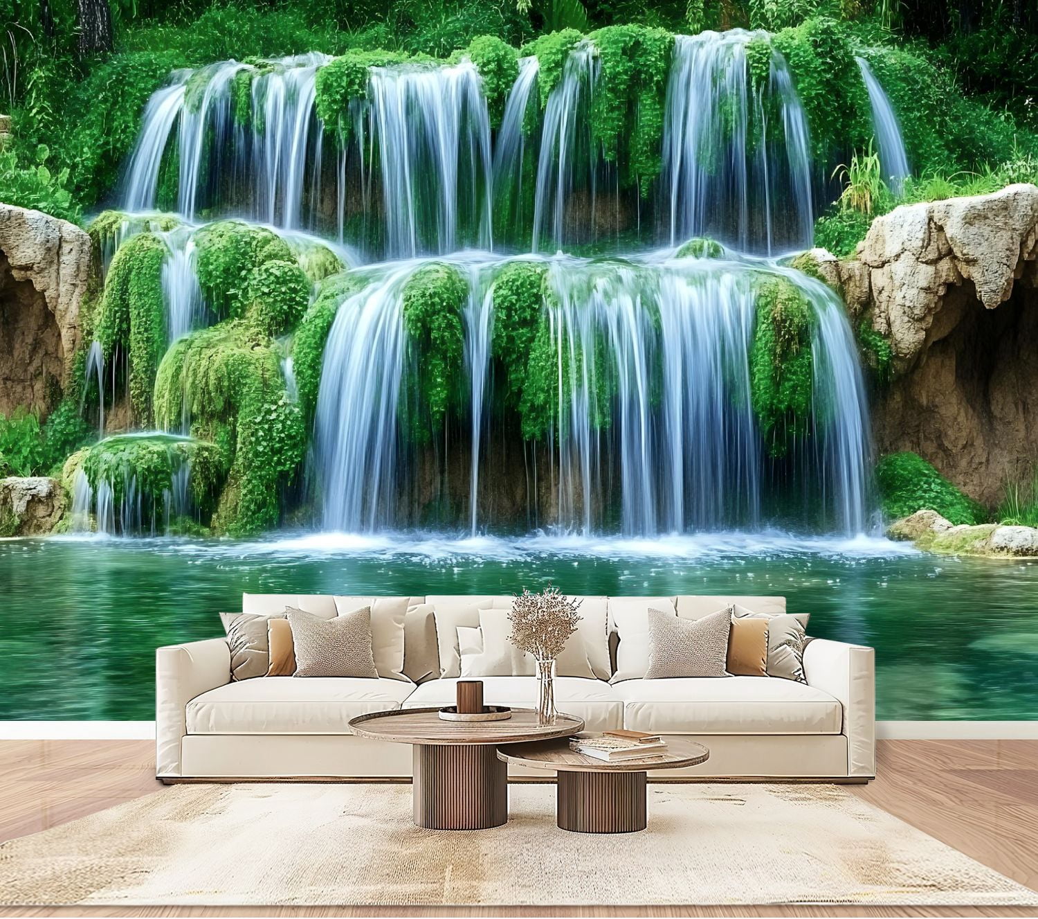 Peel and Stick Wallpaper Wall Murals Waterfall Nature Picture Landscape ...