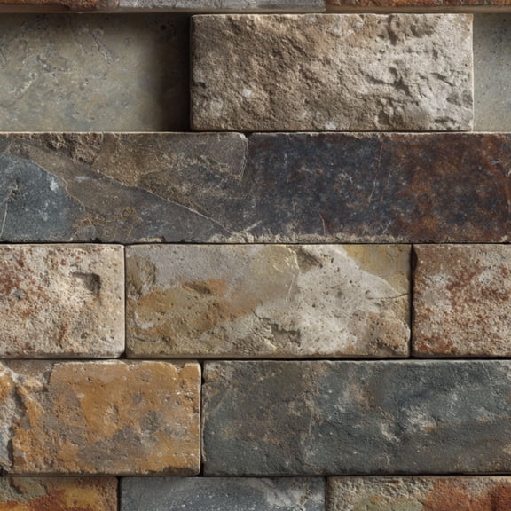 Peel and Stick Wallpaper Washed Faux Brick Rectangular Bricks Rough Mortar Lines Weathered 24in x 118in Contact Paper Removable Self Adhesive Wall Mural Wall Decor for Bedroom Kitchen Cabinets