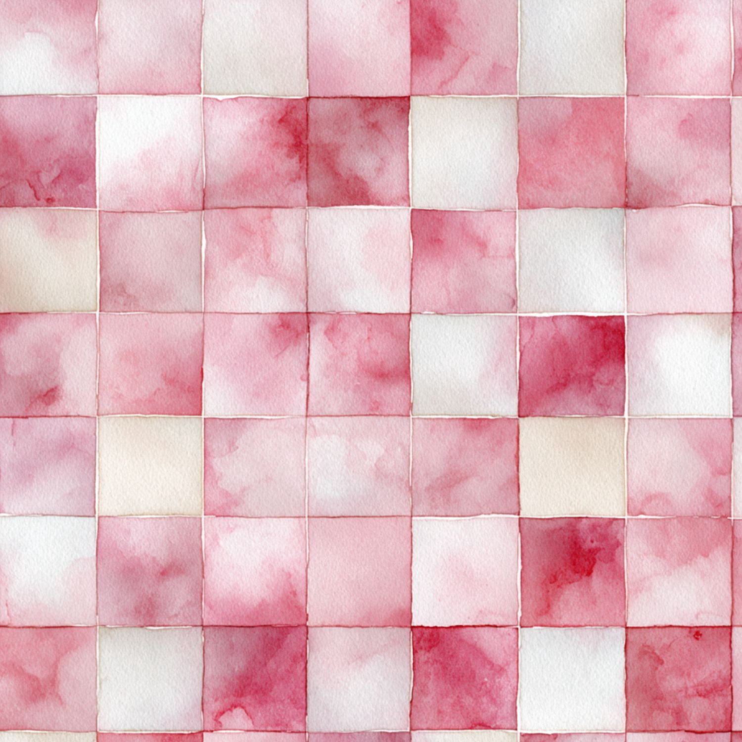Peel and Stick Wallpaper Watercolor Pink Checkered Soft Brush Strokes 24in x 118in Contact Paper Removable Self Adhesive Wall Mural Wall Decor for Bedroom Kitchen Cabinets