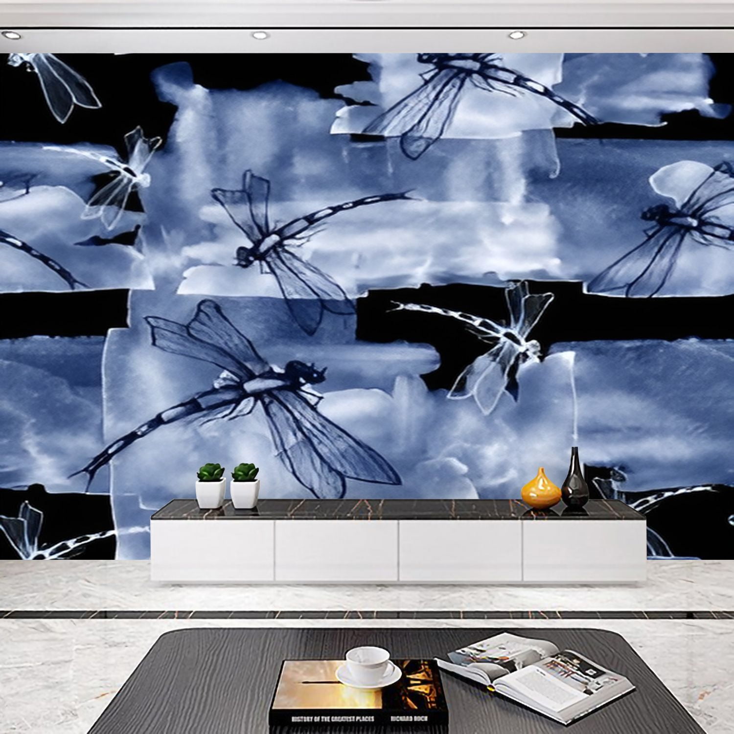 Peel and Stick Wallpaper Watercolor abstract seamless cloth pattern