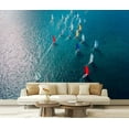 thumbnail image 1 of Peel and Stick Wallpaper Waterproof Aerial view sailing race international sailing race sailing race Wall Mural Decor Self Adhesive and Removable 69in x 98in, 1 of 8