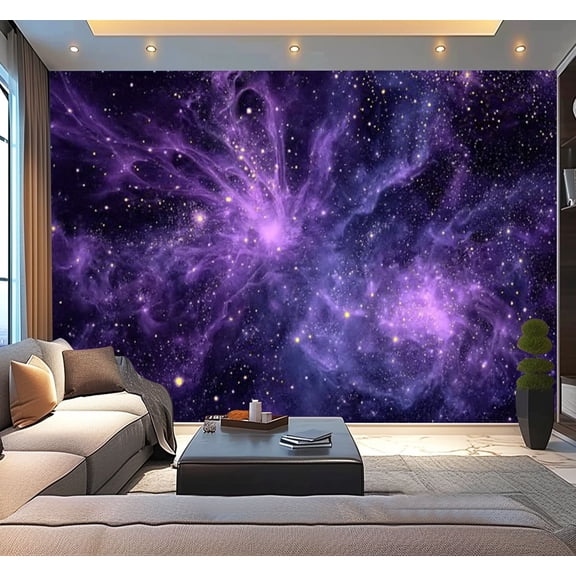 Peel and Stick Wallpaper Waterproof Constellation Star Clusters Galaxies Planets Astrology Abstract Dark Wall Mural Decor Self Adhesive and Removable 100in x 144in