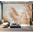 thumbnail image 1 of Peel and Stick Wallpaper Waterproof Pampas grass outdoor light pastel colors Dry reeds boho style Wall Mural Decor Self Adhesive and Removable 100in x 144in, 1 of 8