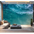 thumbnail image 1 of Peel and Stick Wallpaper Waterproof Underwater abstract wave sunlight water sparkling reflections Wall Mural Decor Self Adhesive and Removable 100in x 144in, 1 of 8