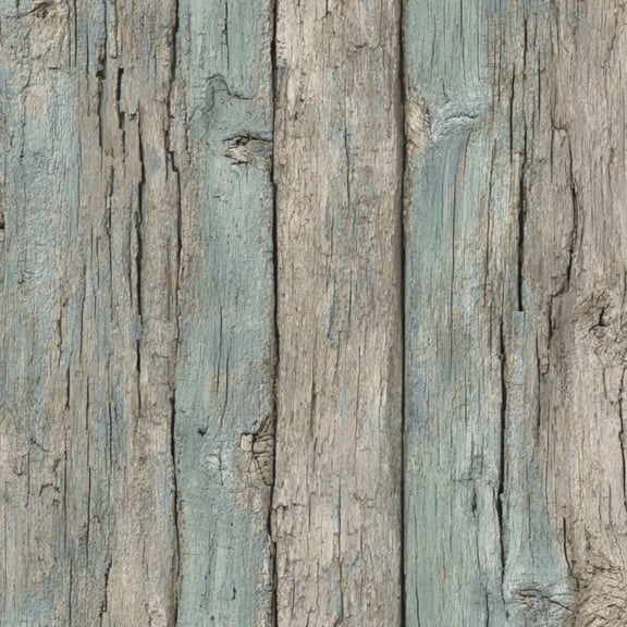Peel and Stick Wallpaper Weathered Wooden Effect Planks Soft Blue Grey Patina 17.7in x 118in Contact Paper Removable Self Adhesive Wall Mural Wall Decor for Bedroom Kitchen Cabinets