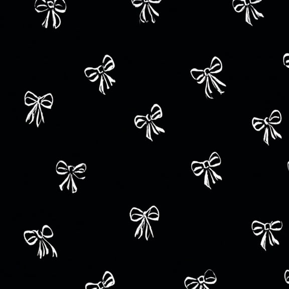 Peel and Stick Wallpaper White Bow Black Minimalist Hand Drawn Repeating Design Wall Mural 23.6in x 9.8ft Self Adhesive Removable Wall Paper Renter Friendly Wallpaper for Nursery Bedroom Cabinets