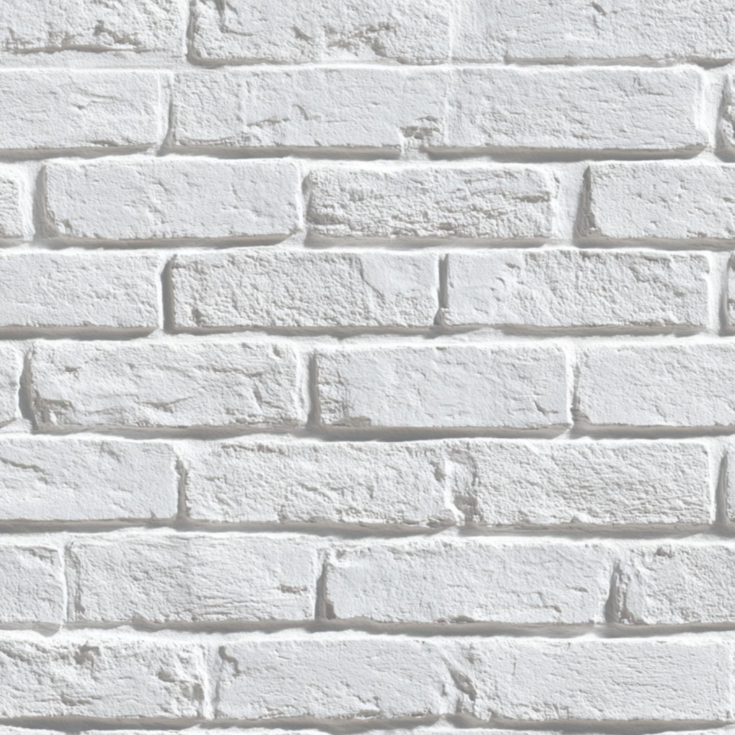 Peel and Stick Wallpaper White Brick Effect Wall Rough Surface Subtle Shadows 17.7in x 118in Contact Paper Removable Self Adhesive Wall Mural Wall Decor for Bedroom Kitchen Cabinets