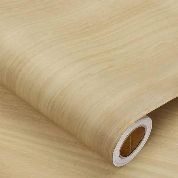 Peel and Stick Wallpaper Wood Contact Paper Wood Wallpaper White Wood Grain Contact Paper Thicken Textured for Cabinets and Drawers Countertops Waterproof Self Adhesive Vinyl 23.6" x 78.7"