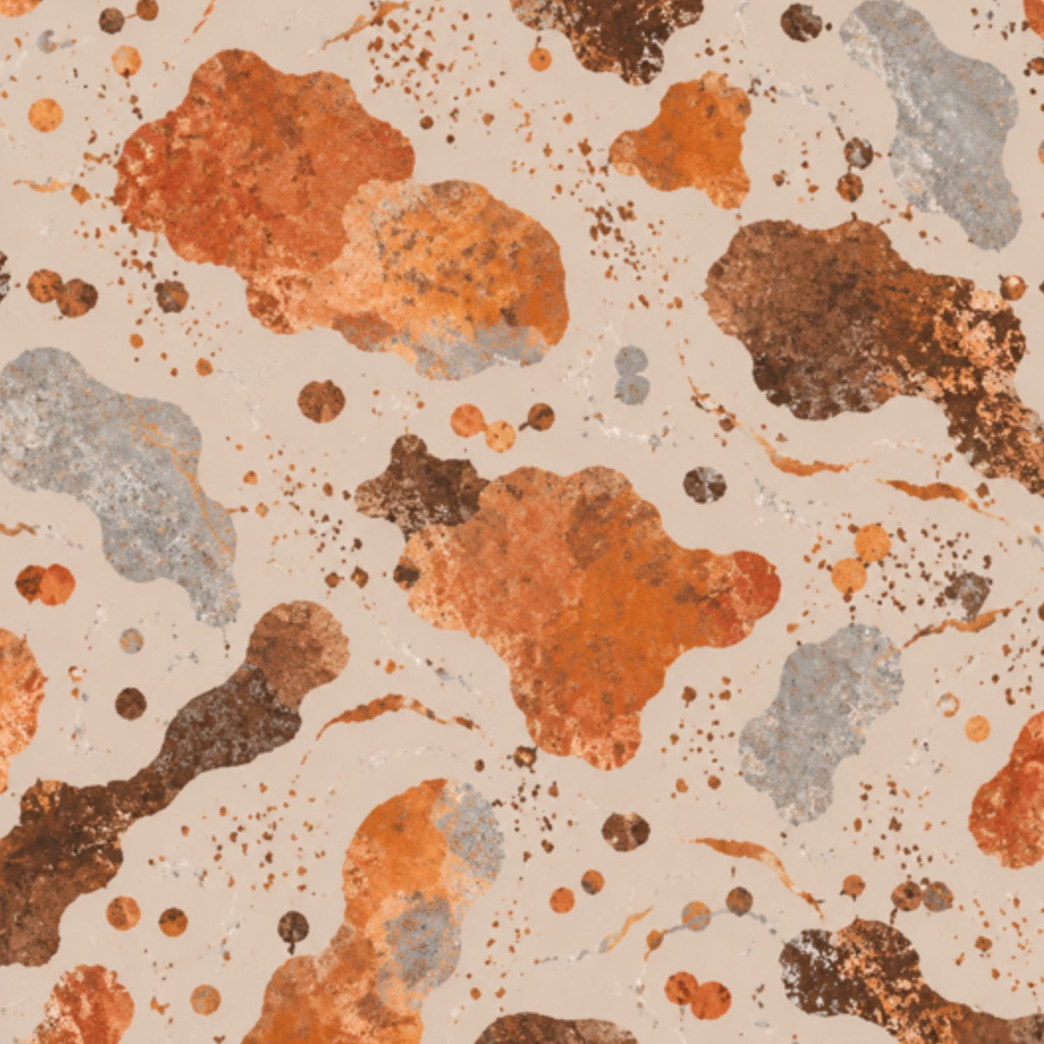 Peel and Stick Wallpaper abstract Rusty Metal Rich Brown Orange Tones ...