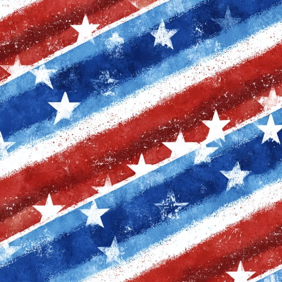 Peel and Stick Wallpaper flag watercolor seamless American national holiday Wall Mural 17.7in x 9.8ft Self Adhesive Removable Wall Paper Renter Friendly Wallpaper for Bedroom Bathroom