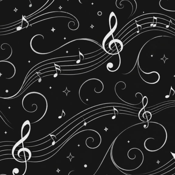 Peel and Stick Wallpaper music notes treble clef seamless Abstract outline backdrop graphic 17.7in x 118in Contact Paper Removable Self Adhesive Wall Mural Wall Decor for Bedroom Kitchen Cabinets