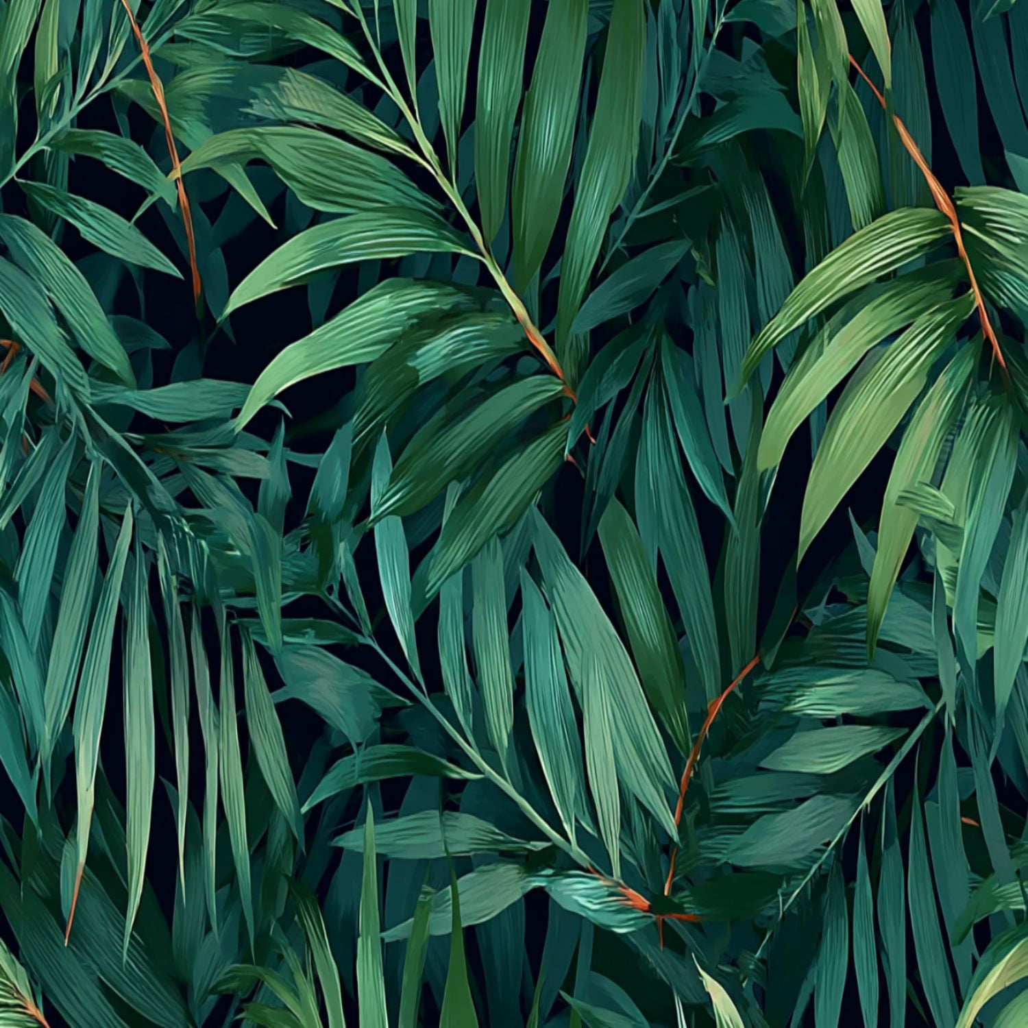 Peel and Stick Wallpaper palm frond Tropical leaves seamless Banana leaf Exotic design Hawaiian 24in x 118in Contact Paper Removable Self Adhesive Wall Mural Wall Decor for Bedroom Kitchen Cabinets