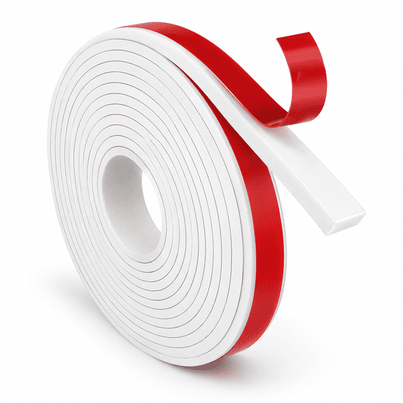 Peel & Stick Window Grid Kit 0.59" X36 Ft White Tpe Trim