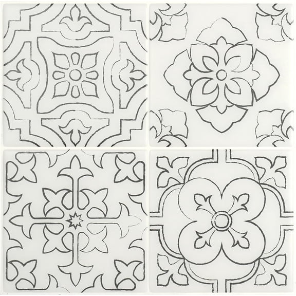 Peel and Backsplash - 5 Sheets of 9" x 9" - Peel and Tile Backsplash for Kitchen, Bathroom, Wall Tile