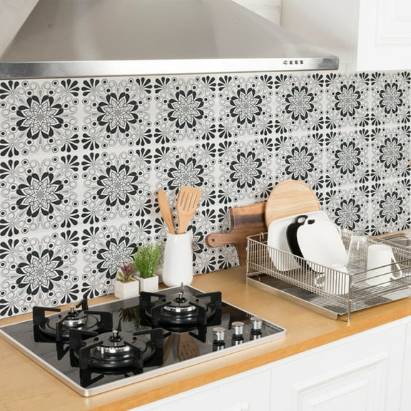 Peel and Stick Backsplah Tile Self Adhesive Mosaic for Kitche (6"x6", 10 Pieces set)