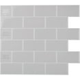 thumbnail image 1 of Peel and Stick Backsplash- 10 Sheets of 10.95" x 9.70" - 3D Adhesive Peel and Stick Tile Backsplash for Kitchen, Bathroom, Wall Tile, Cassandra, 1 of 6
