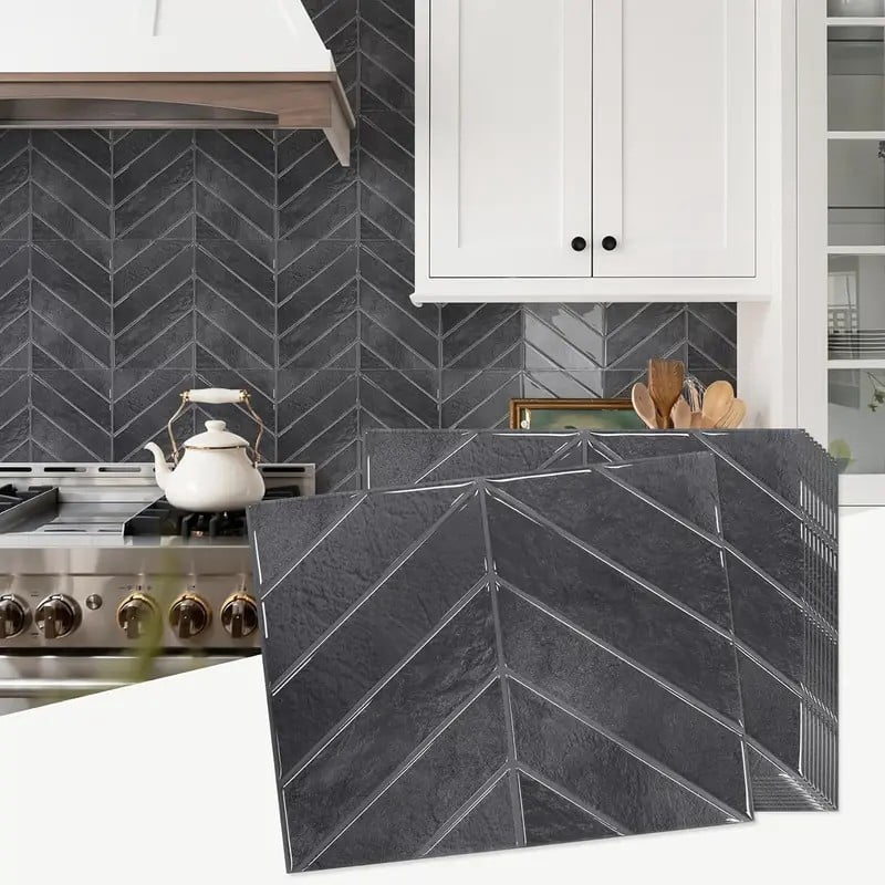 Peel and Stick Backsplash - 20 Sheets of 11.4" x 9" - 3D Adhesive Peel and Stick Tile Backsplash for Kitchen, Bathroom, Wall Tile