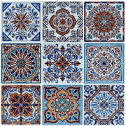 LONG KING TILE Peel and Stick Backsplash Colorful Wall Tile 12 in. x 12 in. (10-Pack)