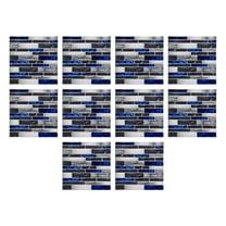 Peel and Stick Backsplash Tiles for Kitchen, 10-Sheet Stick on Wall Tiles for Kitchen Bathroom Laundry Room Back Splashes, 6 x 6 Inch