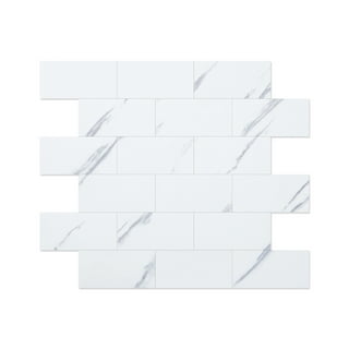 Art3d PVC 3D Wall Panel Pyramid in Matt White, Sized 11.8X11.8 Pack of 33  Tiles