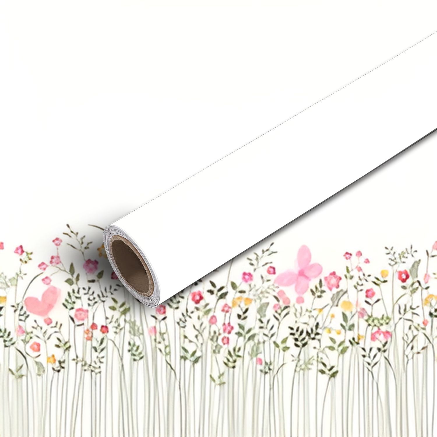 Peel and Stick Canvas Wallpaper Art Wall Mural seamless floral border ...
