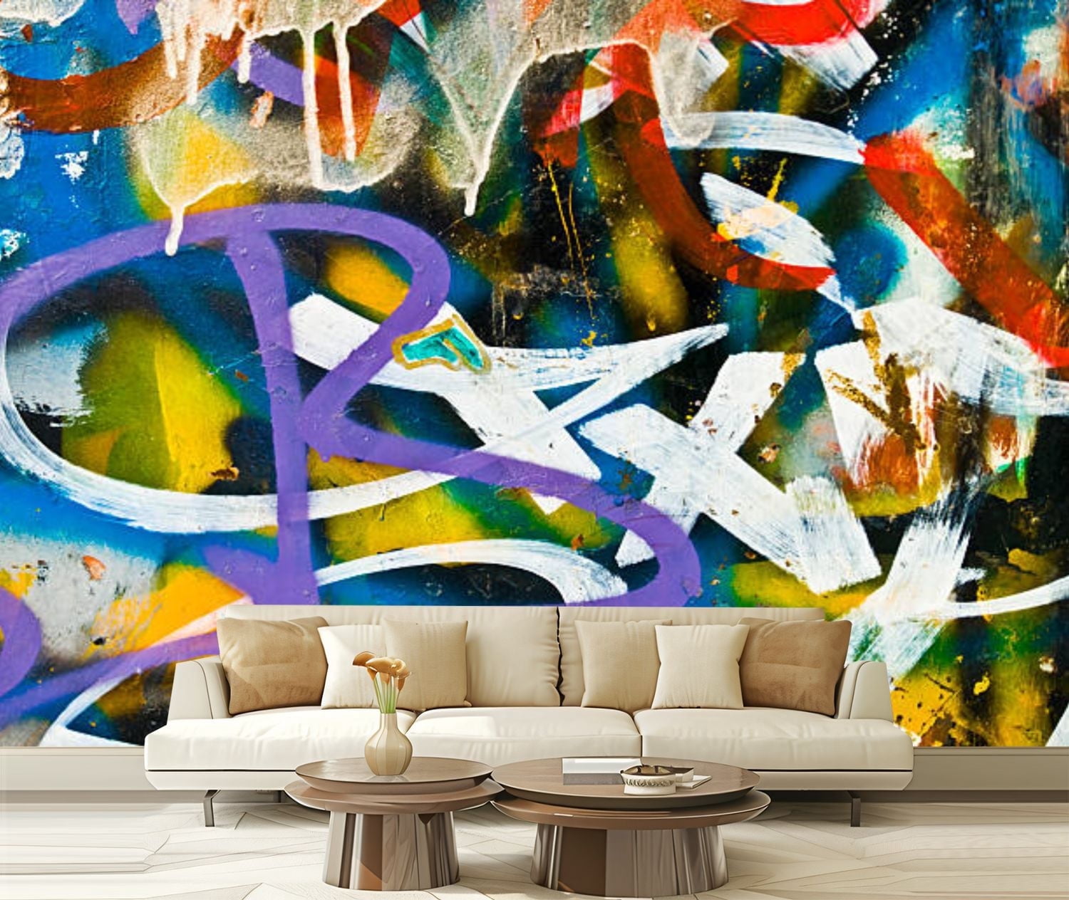 Graffiti Peel And Stick Wallpaper