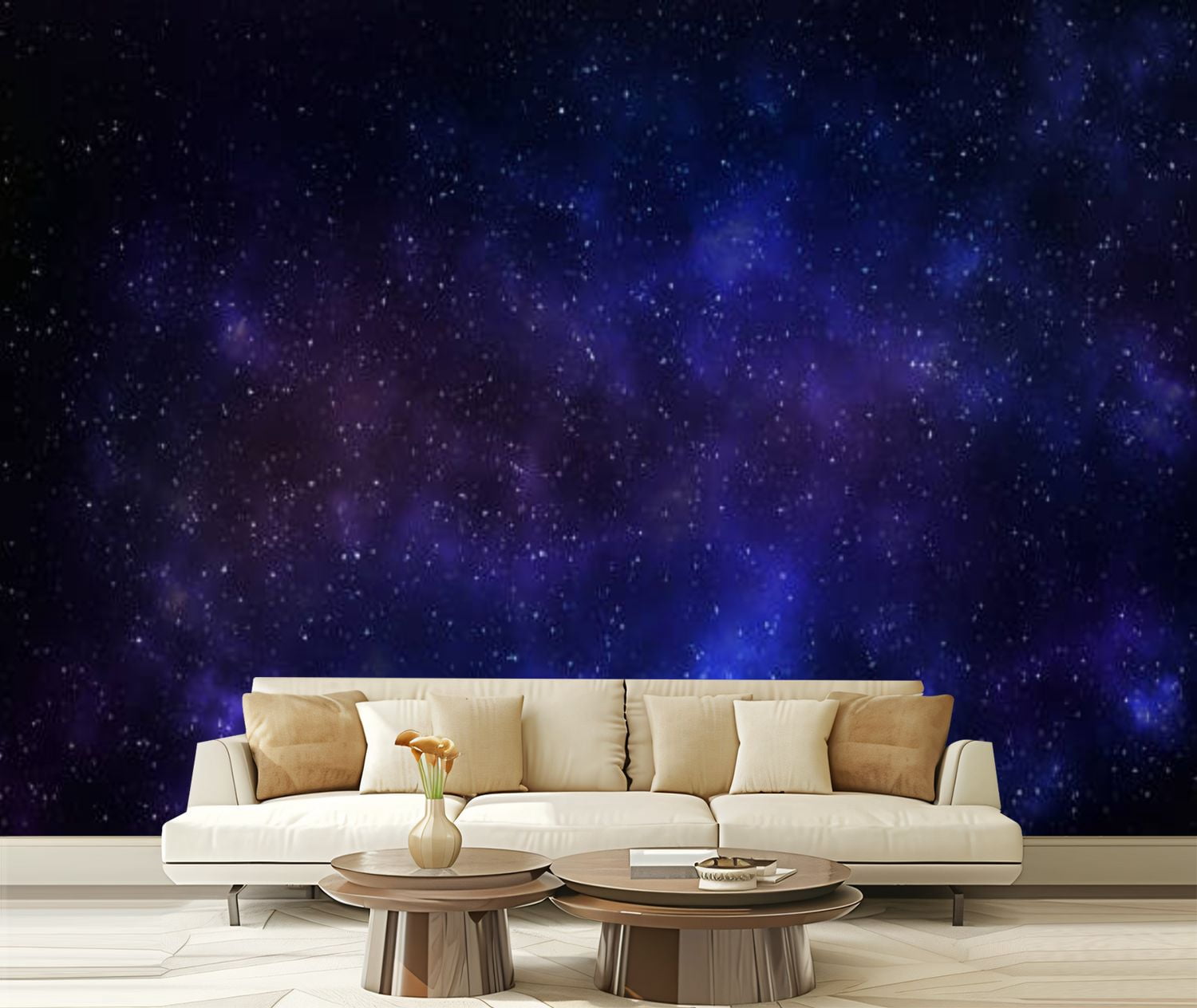 Peel and Stick Canvas Wallpaper Milky way galaxy stars space Modern Art ...