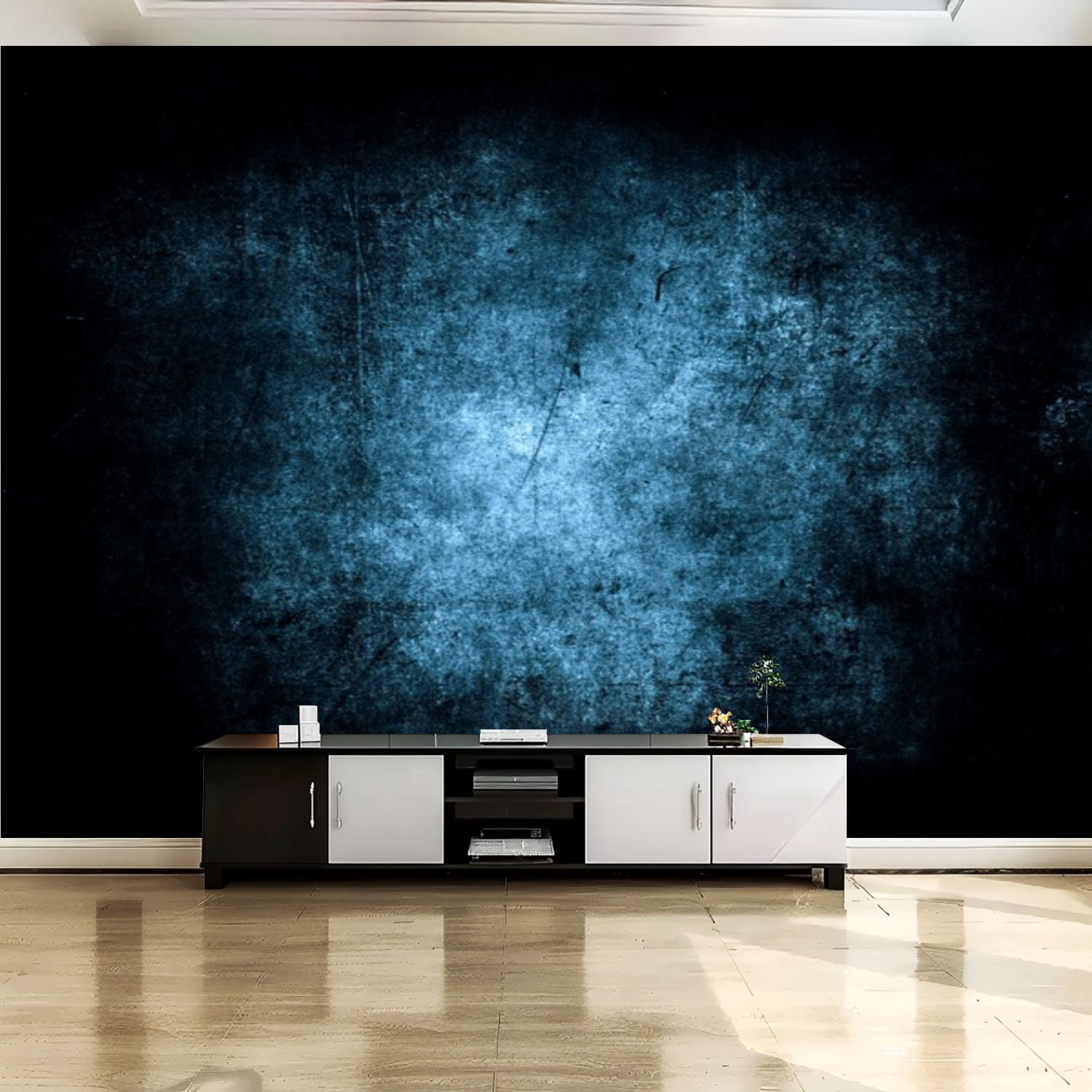 Curated visual reference: Visual Reference: Peel And Stick Canvas Wallpaper Wall Mural Dark Blue Grunge