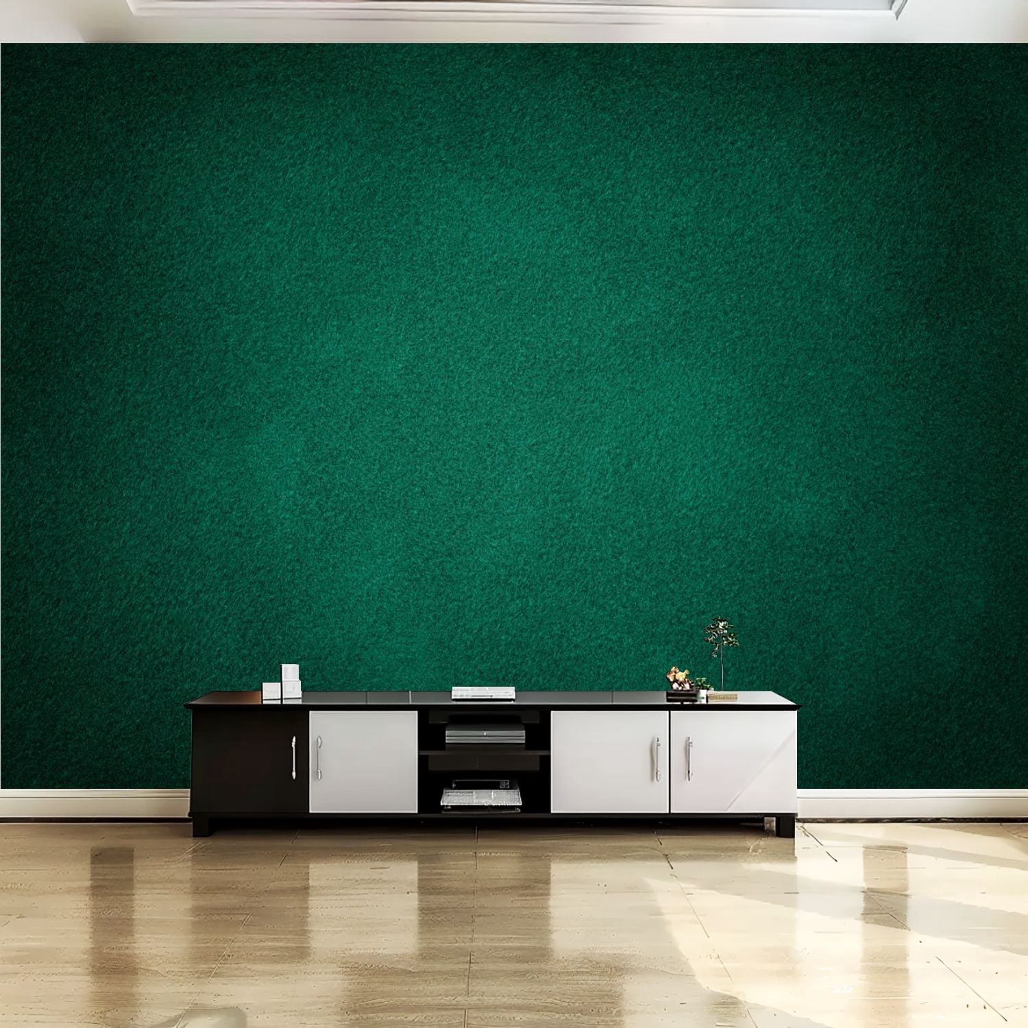 Curated visual reference: Visual Reference: Peel And Stick Canvas Wallpaper Wall Mural Dark Green Matt