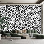 Peel and Stick Canvas Wallpaper Wall Mural colorful wild animal skin suitable for textile Wall Art Self Adhesive and Removable 100in x 144in