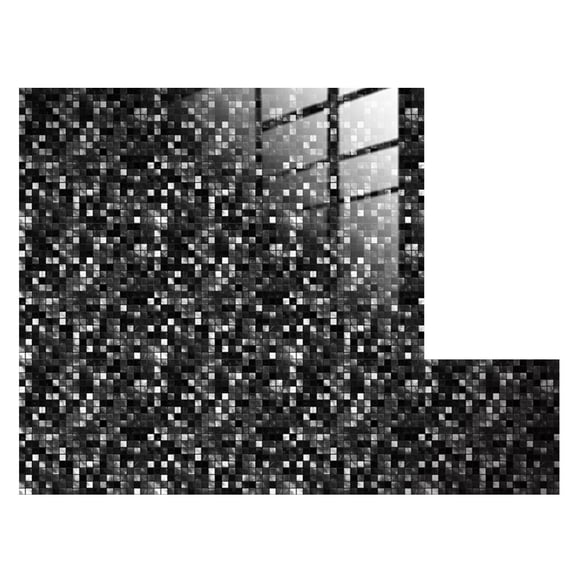 Peel and Stick Ceramic Tile Paste, 3D Lattice Crystal Wall Sticker for Kitchen Bathroom, DIY Adhesive Decals, 10pcs