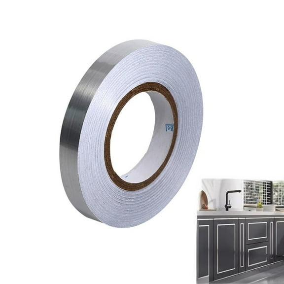 Peel and Stick Metal Finish Molding Trim  Strips for Wall/Floor/Furniture Decor(0.4in ×54.68yd）