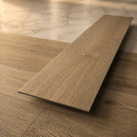 Peel and Stick Vinyl Floor Plank Linen Oak 36"x6"x0.06" 36 Count