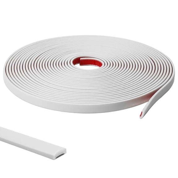 Peel and Stick Wall Molding Trim, 52.5 Ft, Paintable White, PVC for Walls and Backsplashes
