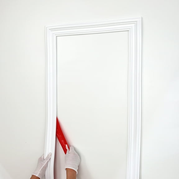 Peel and Stick Wall Molding Trim, Flexible Strip for Mirror Frame, Chair Rail, Wall Protection and Home DIY Decoration (9.8 ft x 2.4 inch)