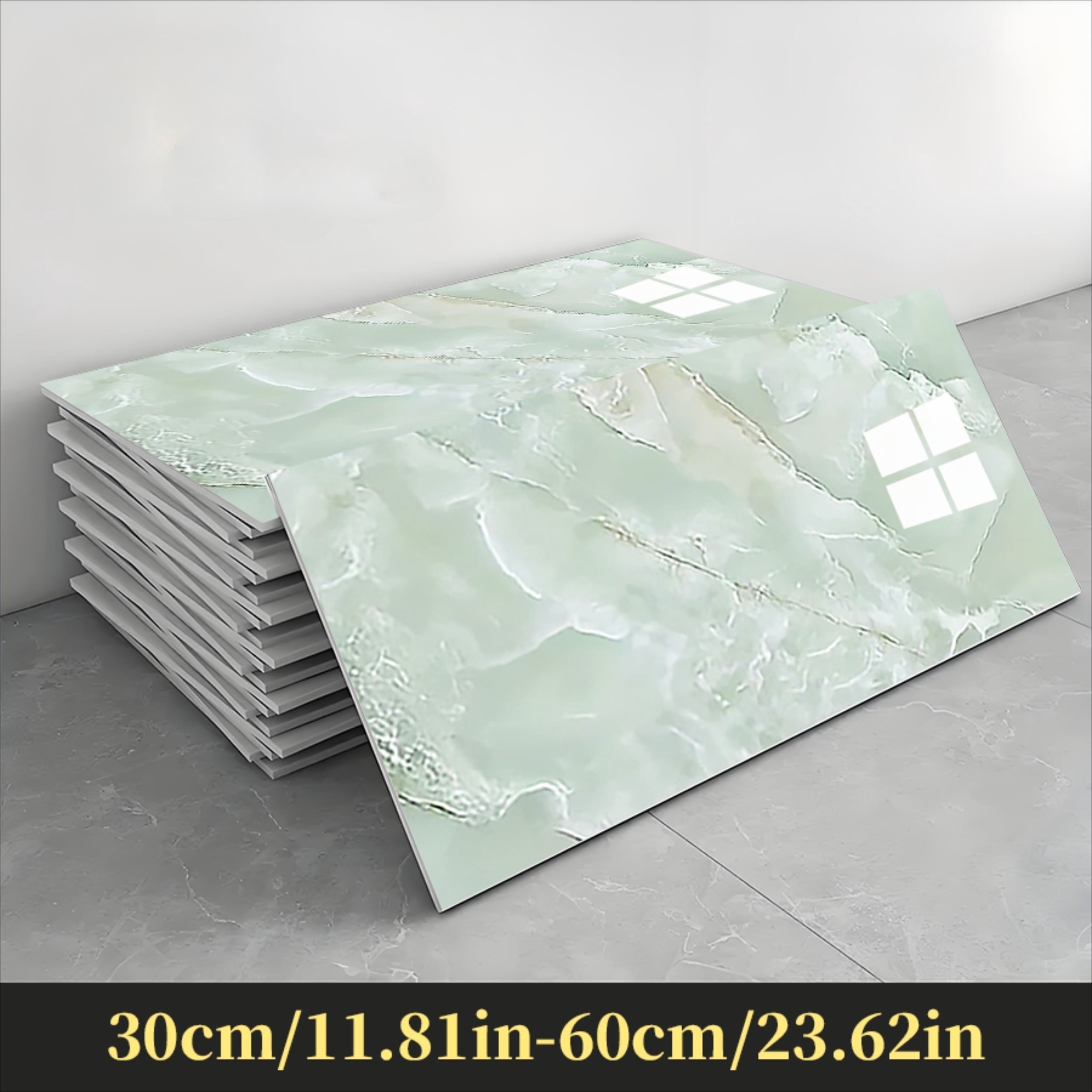 Peel and Stick Wall Panels, Marble PVC Waterproof Backsplash Tiles for Kitchen, Bathroom, Peel and Stick Tile