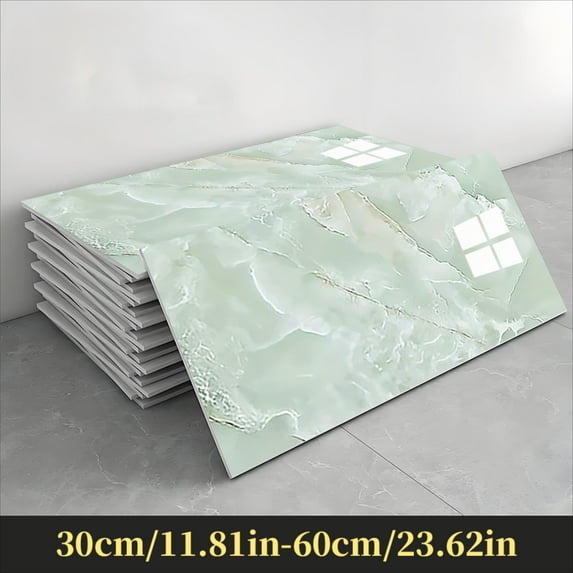 Peel and Stick Wall Panels, Marble PVC Waterproof Backsplash Tiles for Kitchen, Bathroom, Peel and Stick Tile